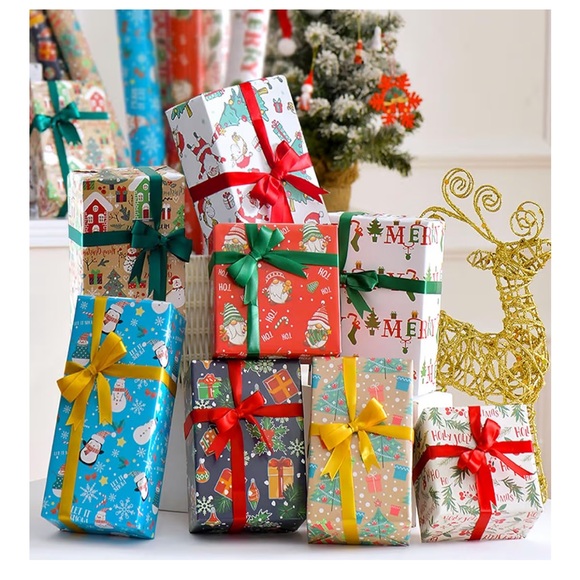 WRAPPING PAPER🎄 8 Large sheets of Holiday wrapping paper- 27.6 x 20 inch - Picture 4 of 6